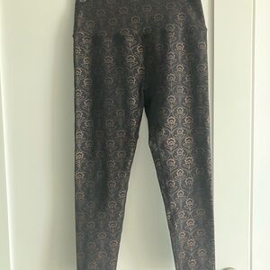 Beyond Yoga Floral Black Leggings